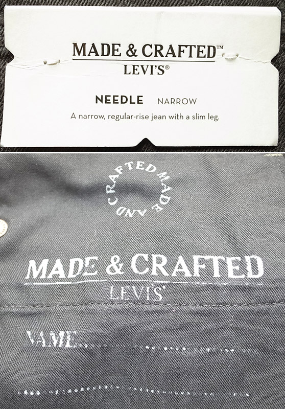 LEVI'S MADE & CRAFTED NEEDLE NARROW メイドアンドクラフテッド