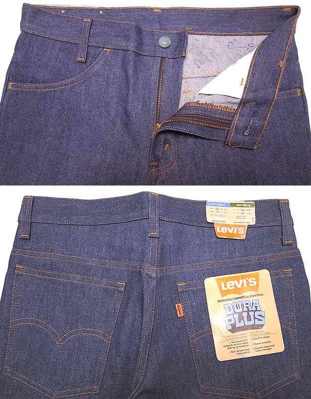 Deadstock 1979-81'S Levi's 784-0917 BIG BELL STUDENT オレンジ 