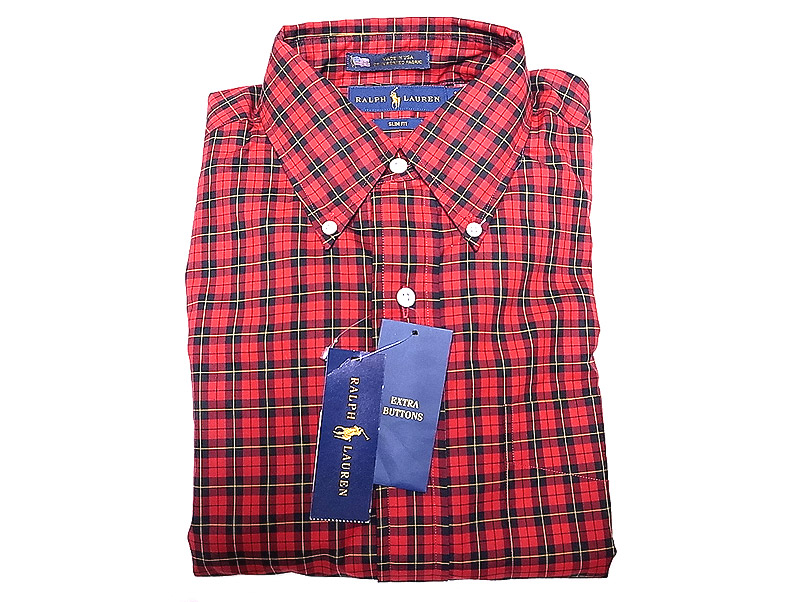 Ralph Lauren Tartan Plaid .B.D.Shirts Made in USA アメリカ製 