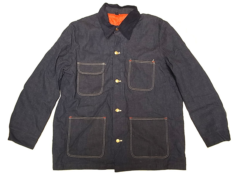 Deadstock 1970'S(Late) BLUE BELL Wrangler Denim Lined Coat ブルー