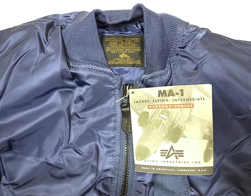 Deadstock 1993'S ALPHA type VINTAGE MA-1 紺 アルファ フライトJK