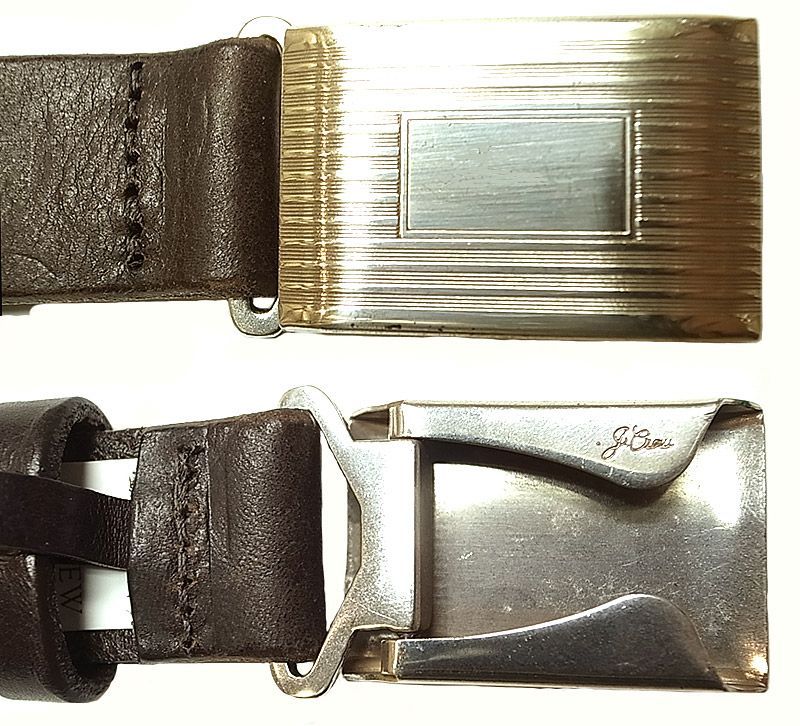 J.Crew Buckle Leather Blet Made in USA ジェイ・クルーレザーベルト