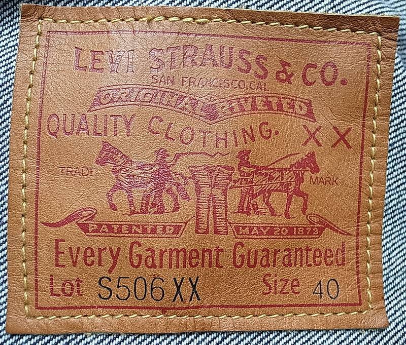 LVC(LEVI'S VINTAGE CLOTHING)S506XX 1944'S 1st JK大戦モデル復刻 USA ...