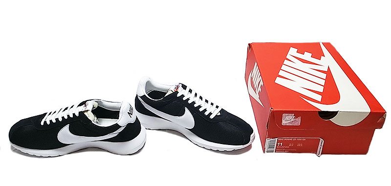 NIKE ROSHE LD-1000 QS Black×White ナイキ 筆記体 黒 ナイロン ...