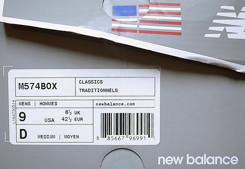 New Balance US574BOX Made in USA ニューバランス 574 アメリカ製