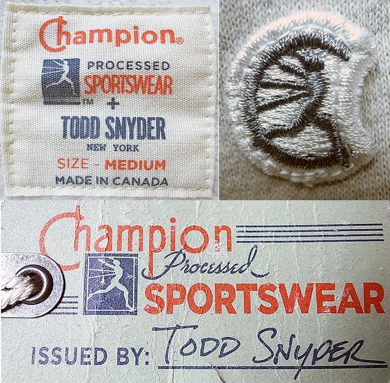 TODD SNYDER×Champion トッド・シュナイダー×チャンピオン