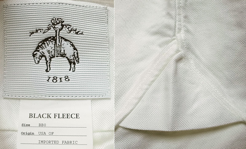 BLACK FLEECE by BROOKS BROTHERS ブラックフリース 丸襟 ...