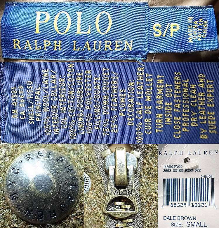 POLO Ralph Lauren Tweed Down Vest ツイード 本革レザーヨーク ダウン