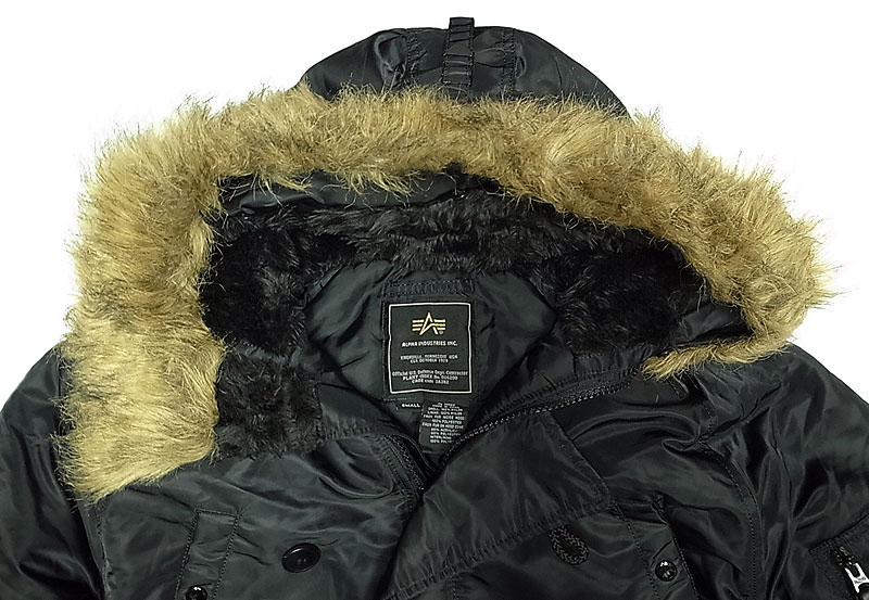 ALPHA INDUSTRIES INC Type N-3B(N) Black アルファ N-3B 黒