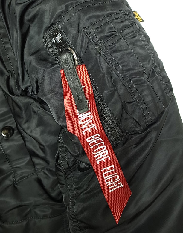 ALPHA INDUSTRIES INC Type N-3B(N) Black アルファ N-3B 黒 フライト