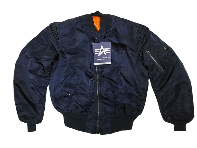 Deadstock 1992'S ALPHA type MA-1 Navy アルファ フライトジャケット USA製 - Luby's （ルビーズ）