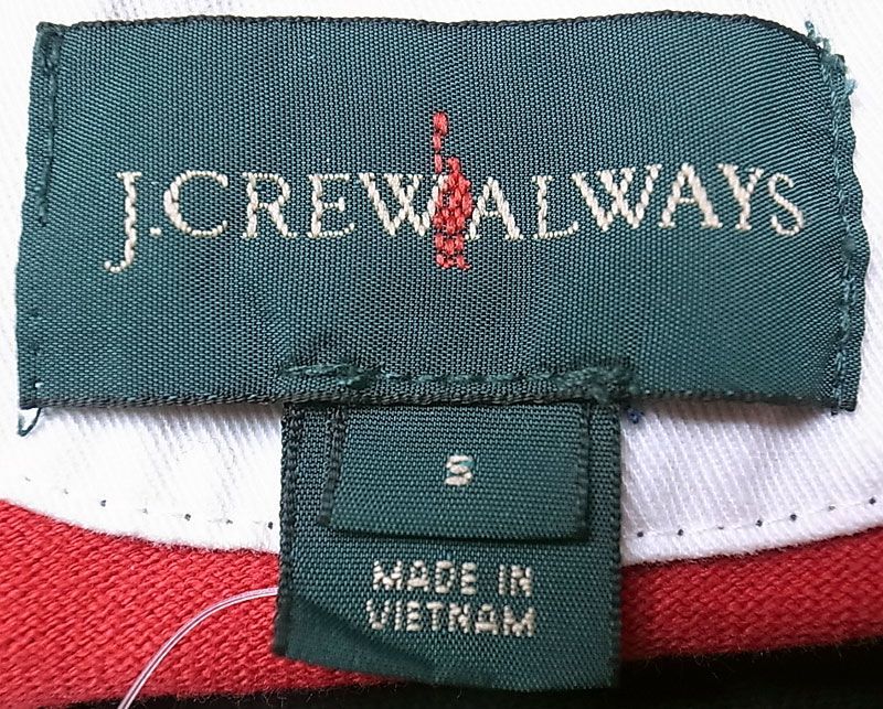 J.CREW Border Rugger Shirts 紺×赤 ジェイ・クルー ボーダー ラガー 