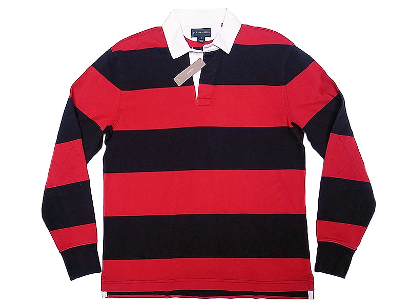 J.CREW Border Rugger Shirts 紺×赤 ジェイ・クルー ボーダー ラガー