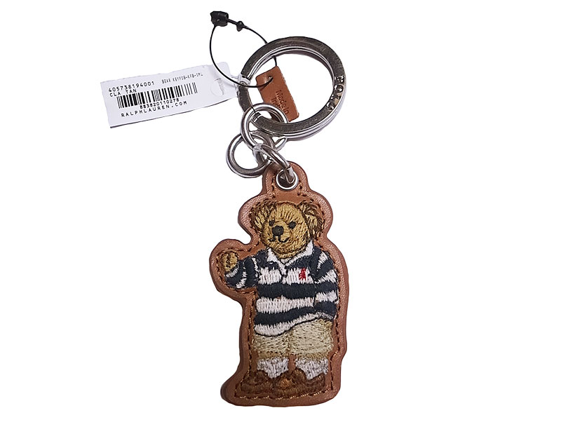 POLO RALPH LAUREN BEAR LEATHER KEY RING ポロ・ベアー キーホルダー