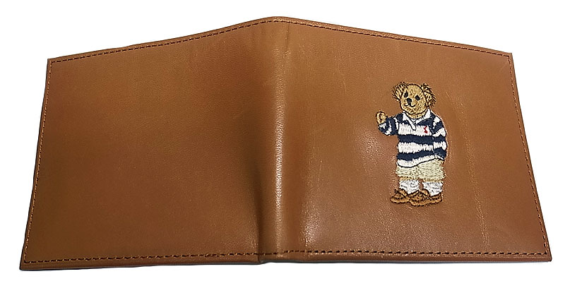 POLO RALPH LAUREN BEAR LEATHER WALLET ポロ・ベアー本革二折財布