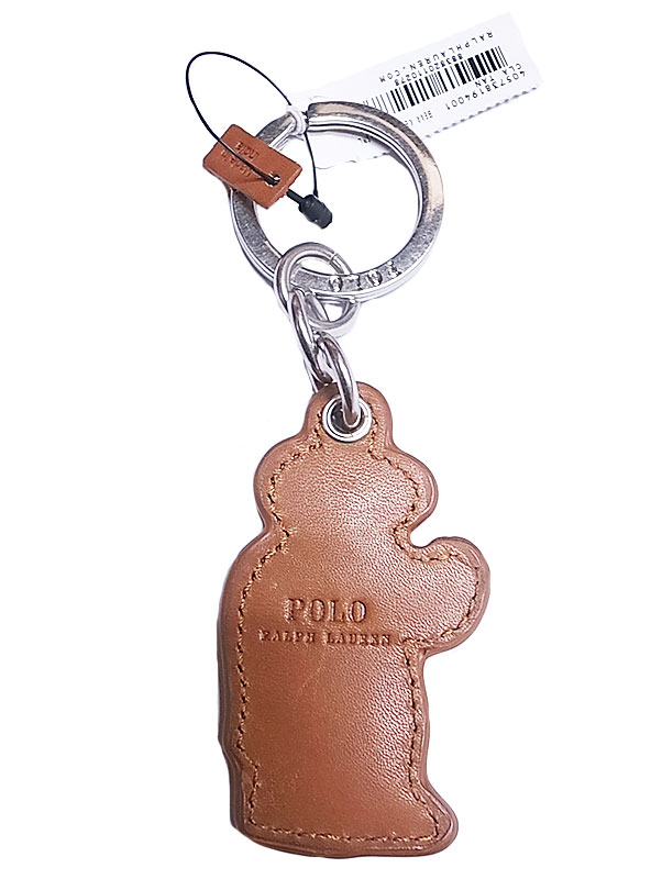 POLO RALPH LAUREN BEAR LEATHER KEY RING ポロ・ベアー キーホルダー