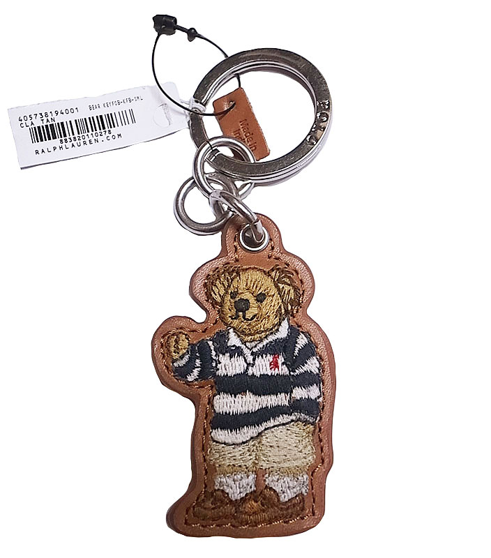 POLO RALPH LAUREN BEAR LEATHER KEY RING ポロ・ベアー キーホルダー