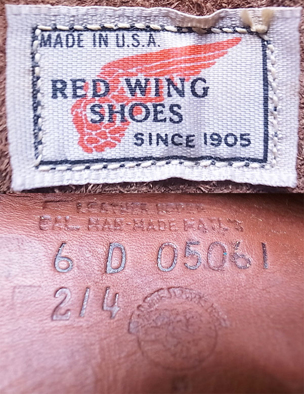 RED WING 214-1 1985'S NOS 8inch デッドストック レッドウイング 214 