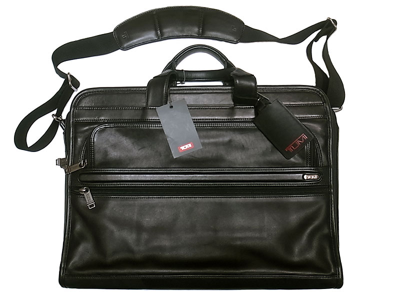 TUMI Computer Portfolio Briefcase Leather トゥミ ナッパ・レザー