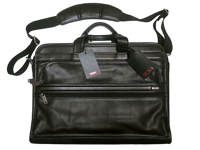 TUMI Computer Portfolio Briefcase Leather トゥミ ナッパ・レザー 