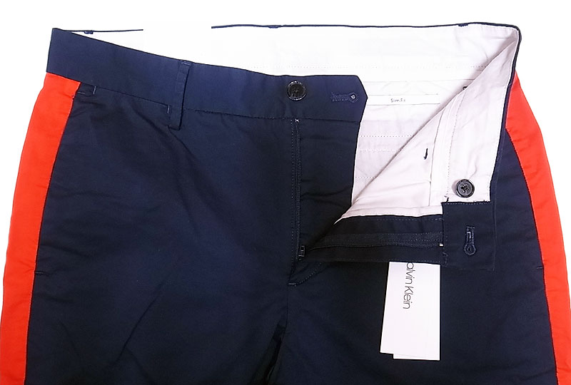 Calvin Klein Slim Fit Uniform Trousers カルバンクライン ライン入り