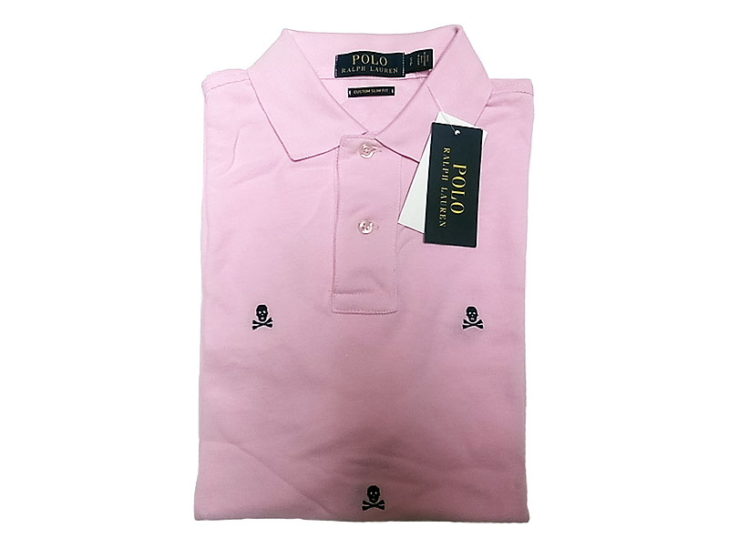 POLO RALPH LAUREN Skull Polo Shirts Pink ポロ スカル総柄刺繍 ポロシャツ - Luby's （ルビーズ）