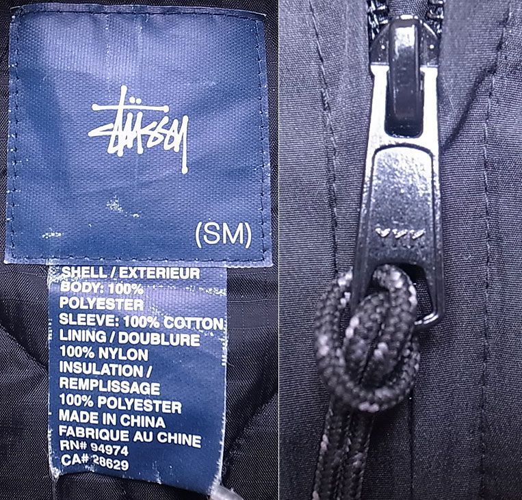 90s old STUSSY Nylon×Corduroy Thermolite00s