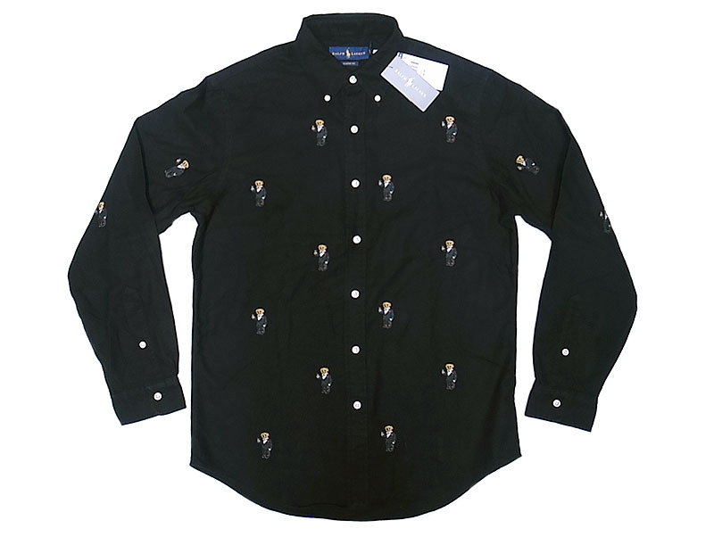Ralph Lauren POLO BEAR Chamois B.D. Shirts ポロベア 刺繍総柄 B.D. 