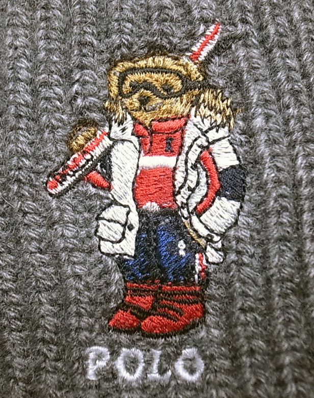 POLO BEAR Ralph Lauren SKI KNIT HAT ポロ・ベアー 刺繍 ニット