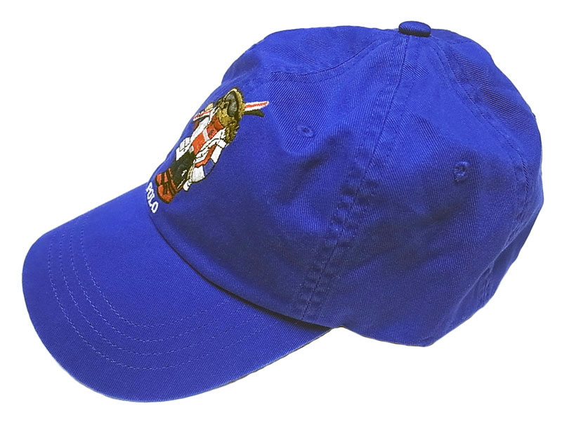 ラルフローレン メンズ キャップ 帽子 ポロベア スキー ブルー 新品