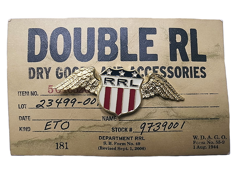 Double RL(RRL) Pins #9 RRL Winged Logo ダブルアールエル ピンバッジ - Luby's （ルビーズ）