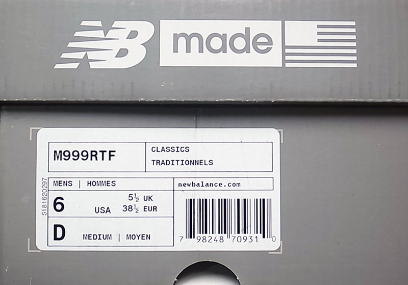 New Balance M999RTF Suede Leather×Stretch Socks アメリカ製