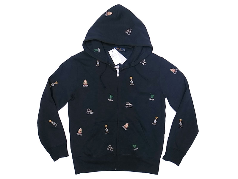 POLO BEAR RALPH LAUREN ZIP Hoodie ポロベア マルチ刺繍 パーカー ...