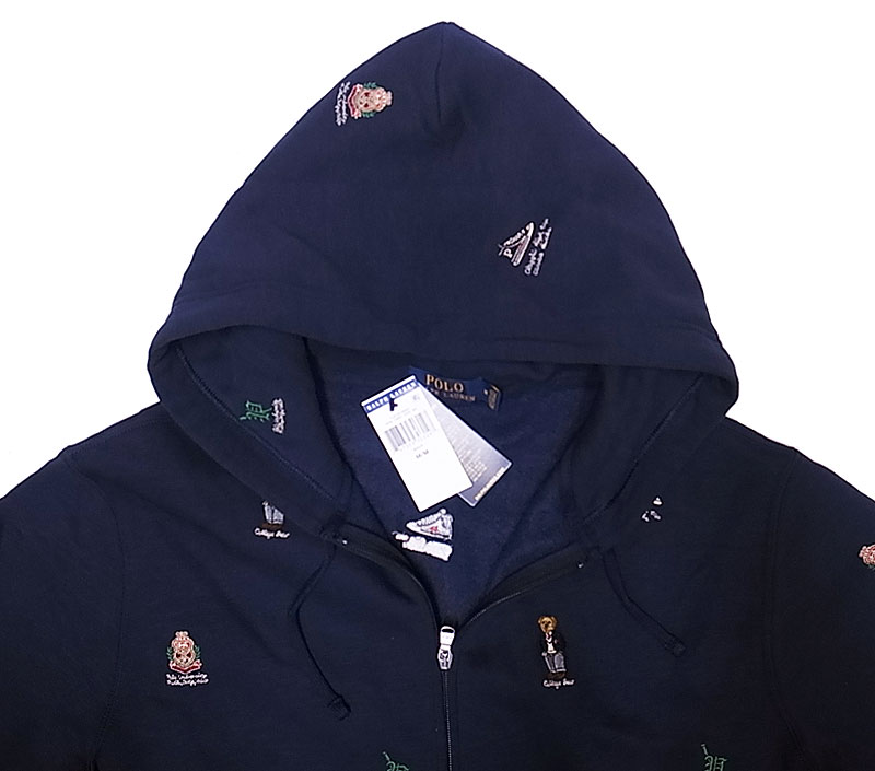 POLO BEAR RALPH LAUREN ZIP Hoodie ポロベア マルチ刺繍 パーカー ...