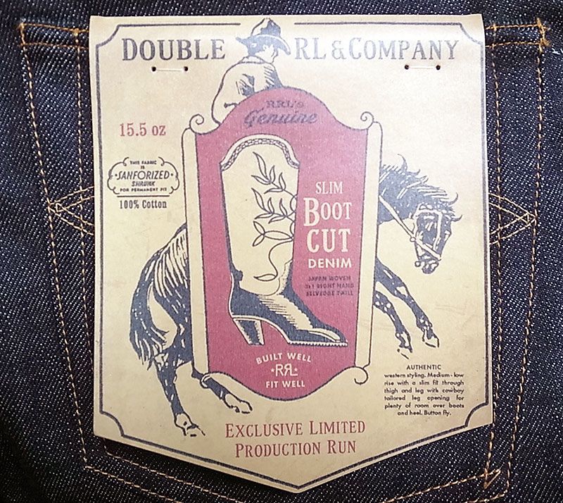 RRL LIMITED SLIM BOOT CUT Jeans USA製 ダブルアールエルリミテッド