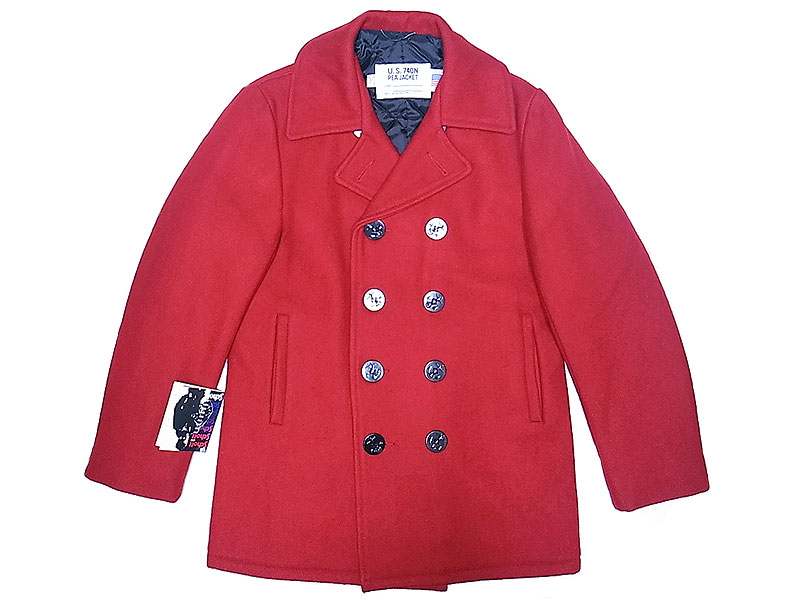 Schott PEA COATピーコート ショット アメリカ製 赤 RED-