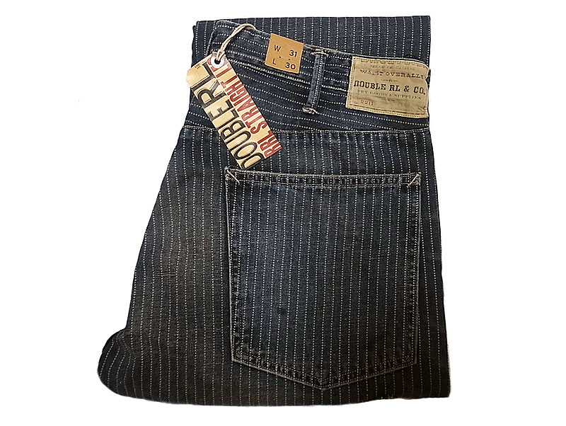 RRL STRAIGHT FIT Stripe Indigo Pants Wabash Vintage加工 ダブル ...