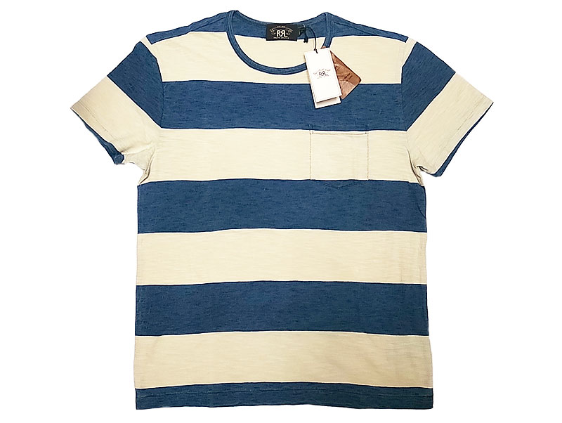 RRL Indigo border Pocket Tee ダブルアールエル インディゴ