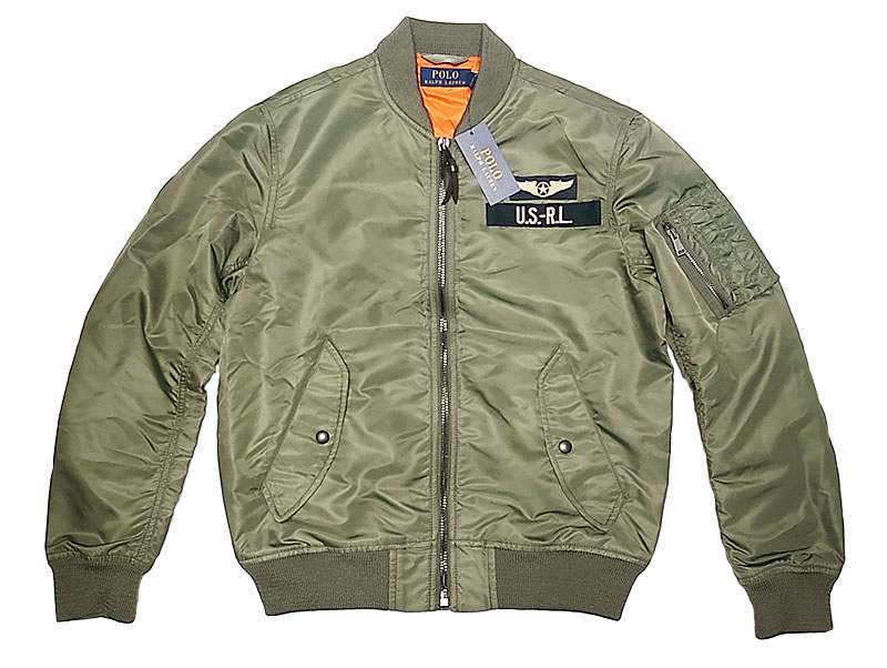 POLO Ralph Lauren MA-1 Bomber Jacket ポロ・ラルフローレン MA-1 OG ...