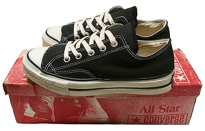Deadstock 1970'S CONVERSE ALL☆STAR(Chuck Taylor) 黒 4 アメリカ製 