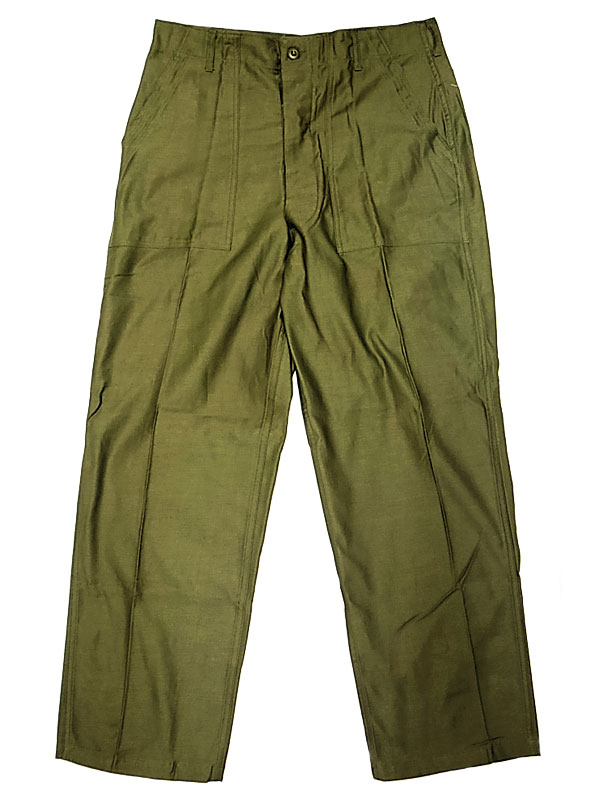 Deadstock 1970'S US.ARMY SATEEN OG107 Utility Trousers 36×31
