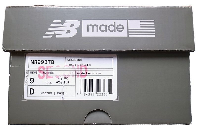 New Balance MR993TB Made in USA ニューバランス 993 黒 アメリカ製