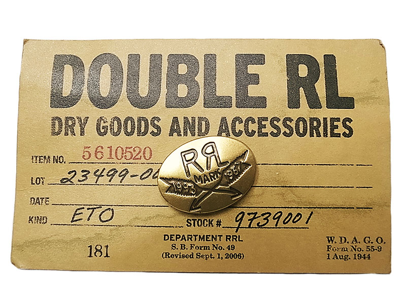 Double RL(RRL) Brass Pins #13 RRL Arrow ダブルアールエル 