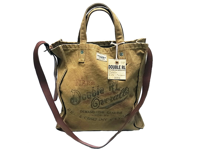 RRL CARPENTER DUCK TOTE BAG ダブルアールエル 本革 ショルダー