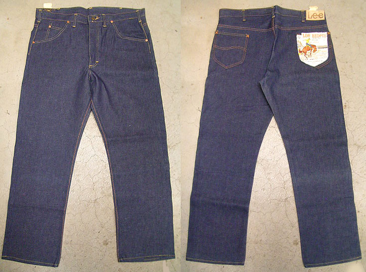 Deadstock 1970'S Lee Riders 200-0041 Stright Jeans リー200番 黒 