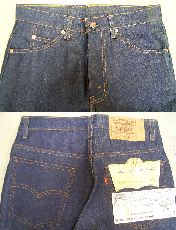 Deadstock 1981'S LEVI'S 517 BOOTCUT JEANS 生デニム オレンジ・タブ 